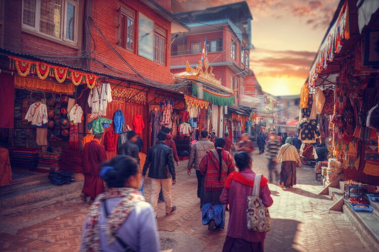 Nepali mit Langzeitmethode