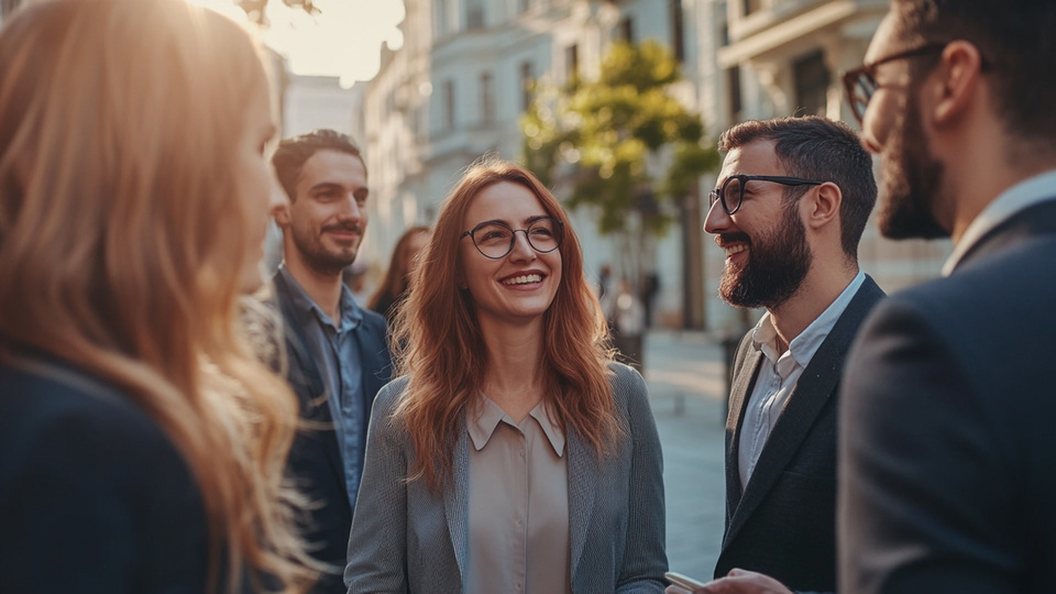Business-Team im Gespr&auml;ch