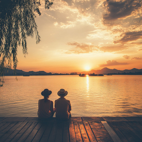 Paar an einem Sommer-Spot