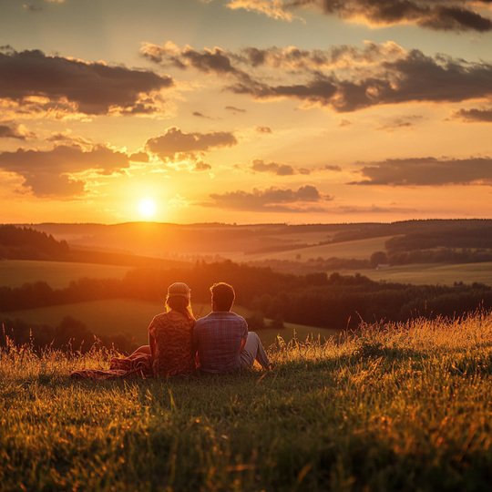 Paar an einem Sommer-Spot