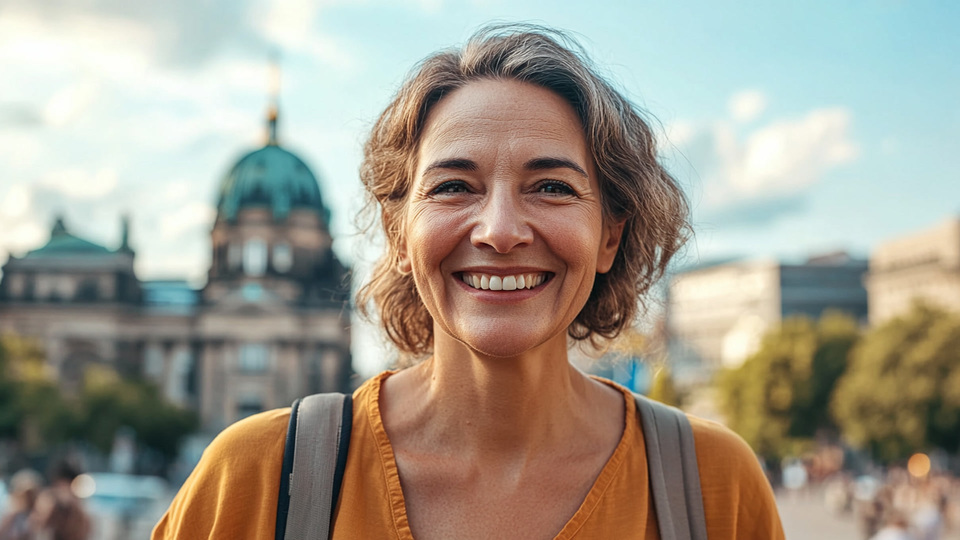 Lernende Frau aus Land in Alltagsumgebung