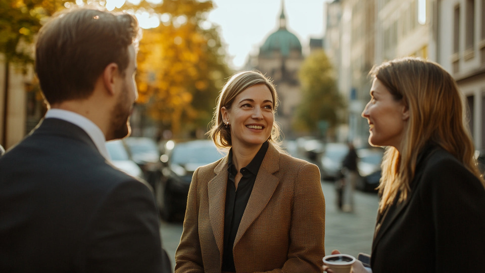 Business-Team im Gespr&auml;ch