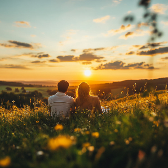 Paar an einem Sommer-Spot
