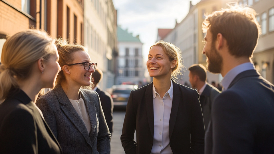 Business-Team im Gespr&auml;ch