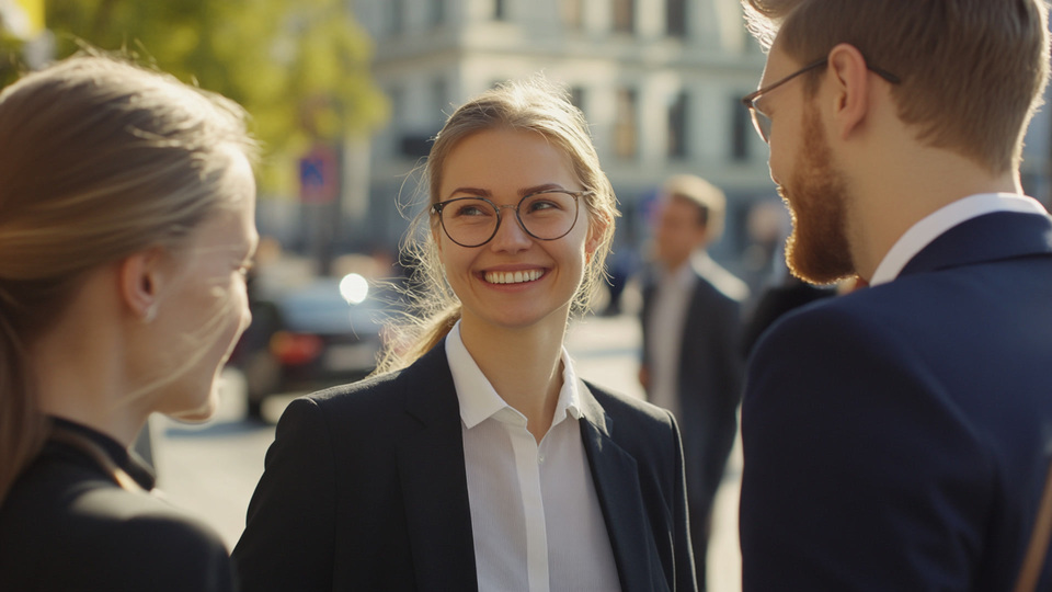 Business-Team im Gespr&auml;ch