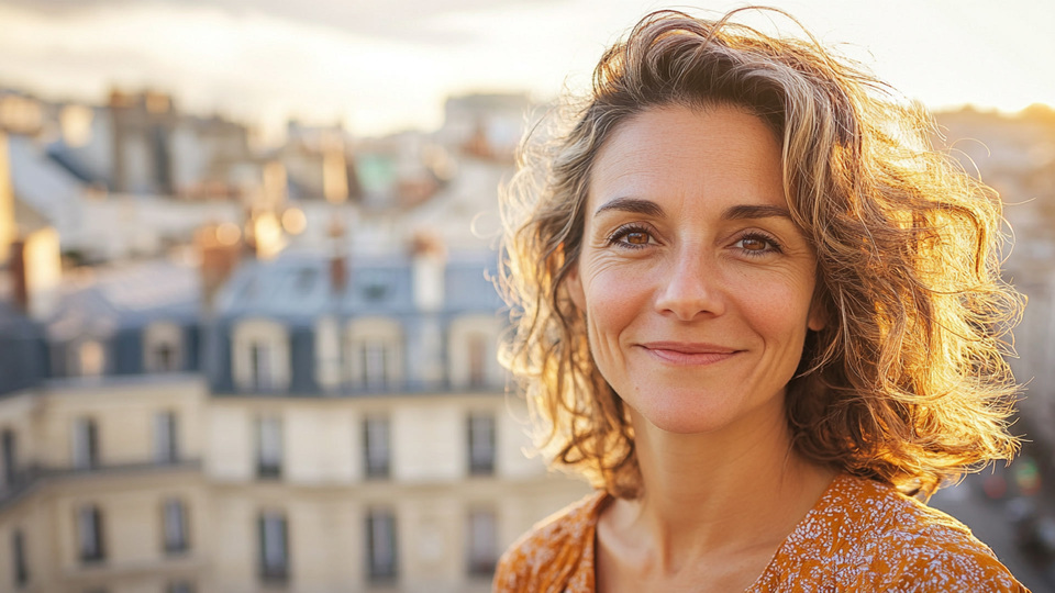 Lernende Frau aus Land in Alltagsumgebung