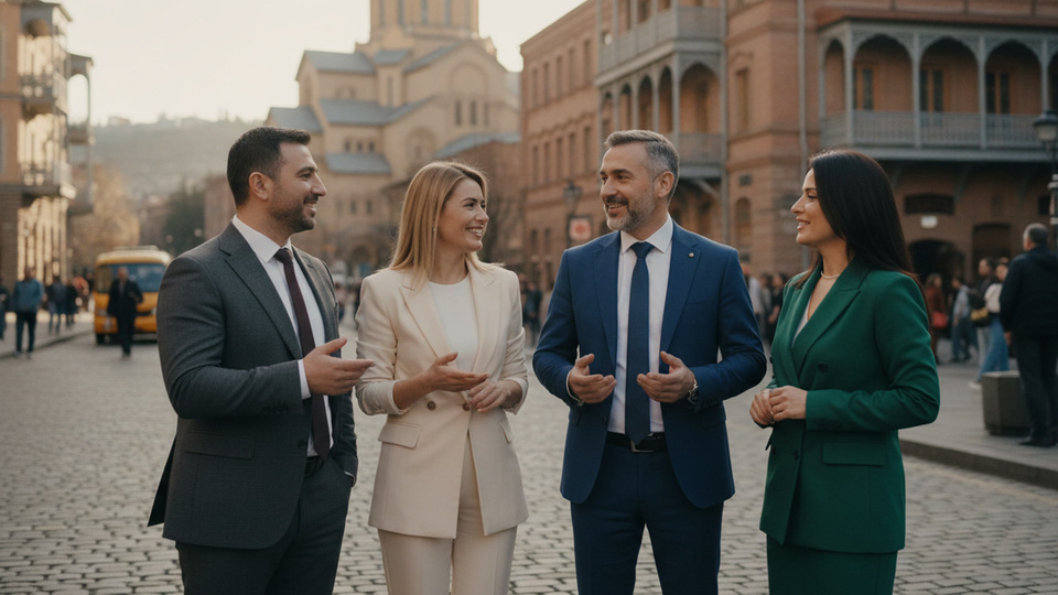 Business-Team im Gespr&auml;ch