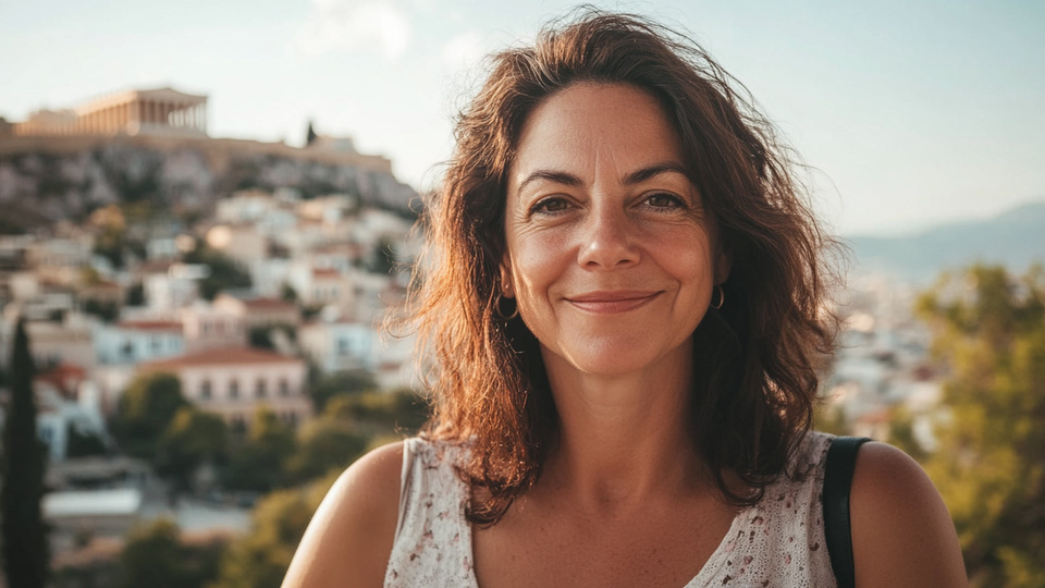 Lernende Frau aus Land in Alltagsumgebung