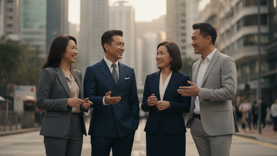 Business-Team im Gespr&auml;ch