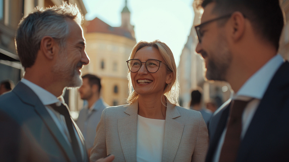 Business-Team im Gespr&auml;ch