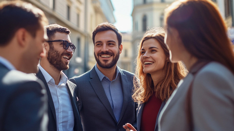 Business-Team im Gespr&auml;ch