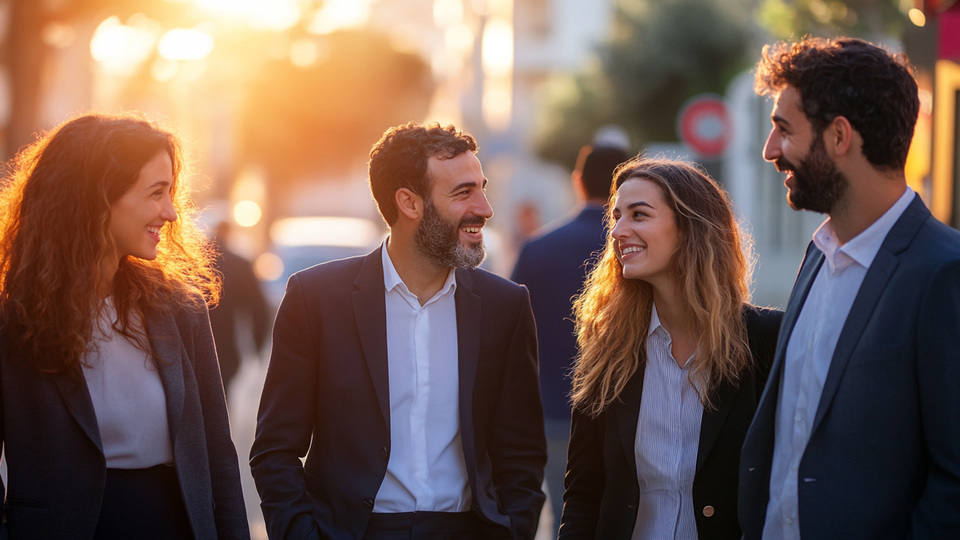 Business-Team im Gespr&auml;ch