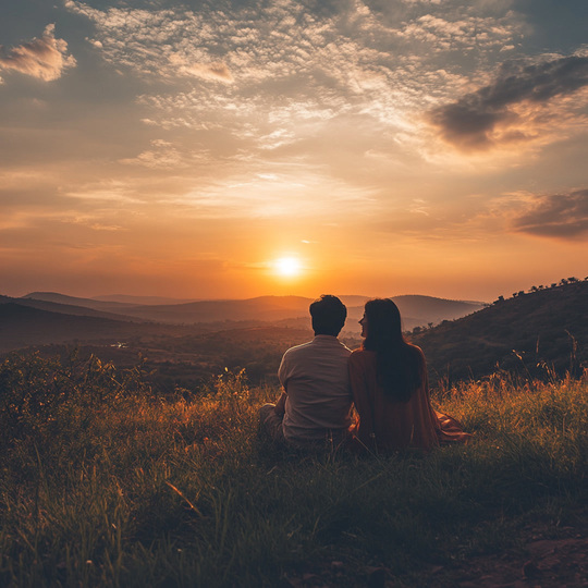 Paar an einem Sommer-Spot