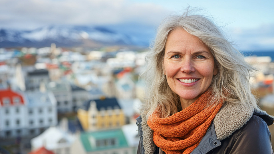 Lernende Frau aus Land in Alltagsumgebung