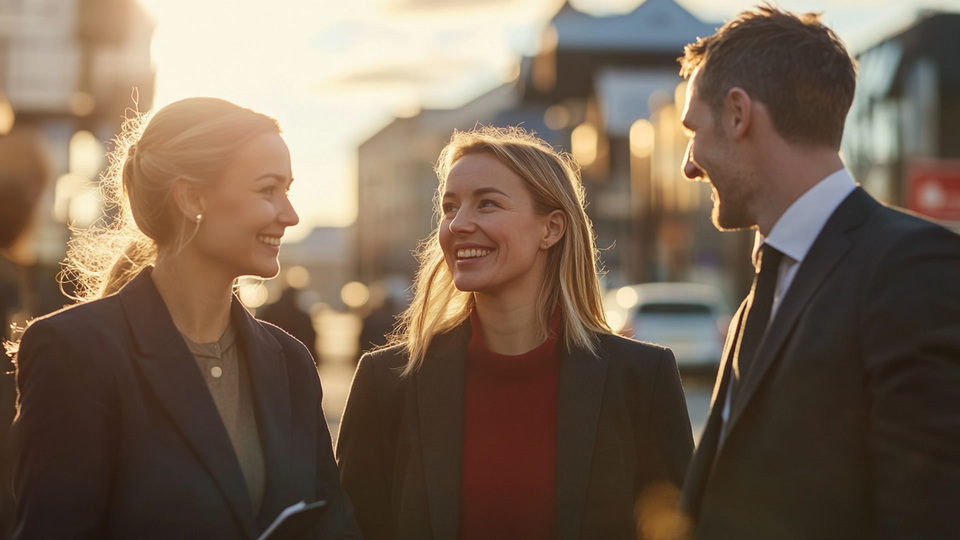 Business-Team im Gespr&auml;ch