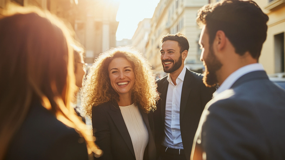 Business-Team im Gespr&auml;ch