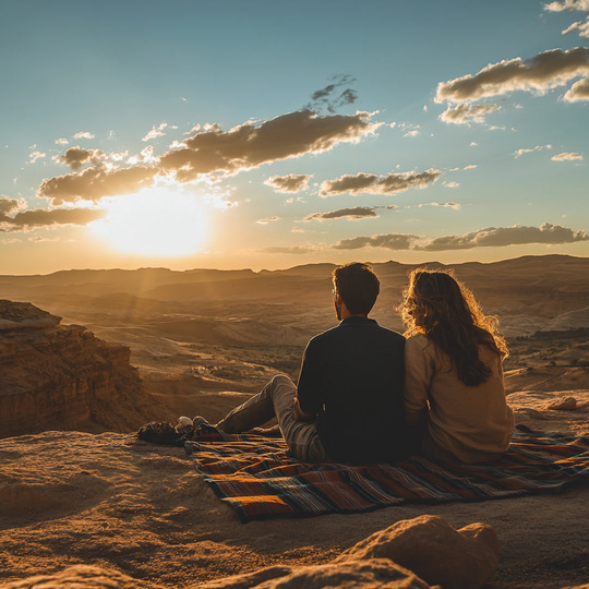 Paar an einem Sommer-Spot