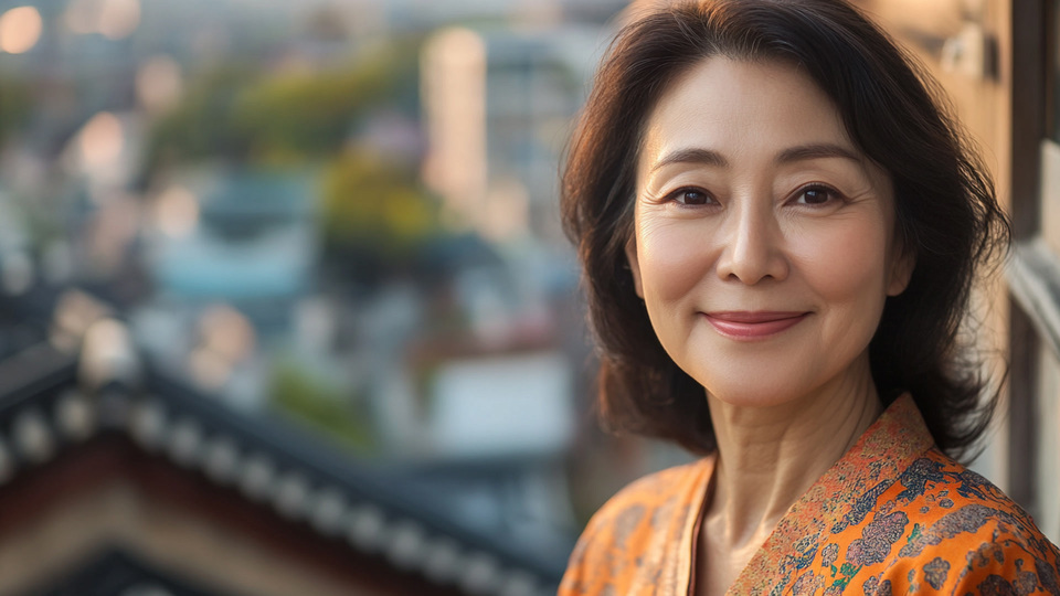 Lernende Frau aus Land in Alltagsumgebung