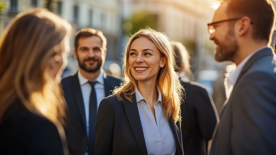 Business-Team im Gespr&auml;ch