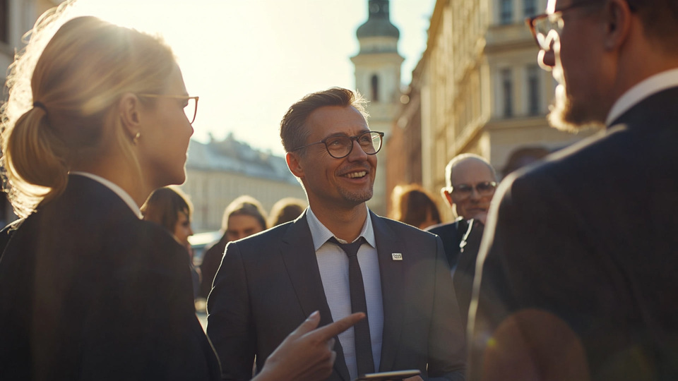 Business-Team im Gespr&auml;ch