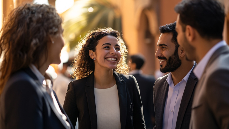 Business-Team im Gespr&auml;ch