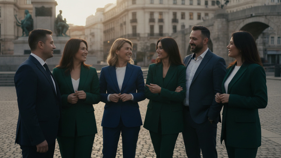 Business-Team im Gespr&auml;ch