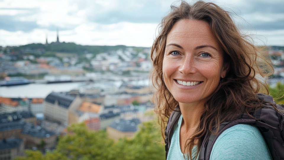 Lernende Frau aus Land in Alltagsumgebung