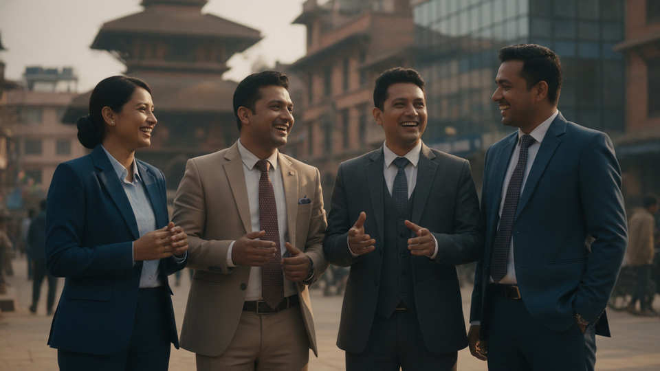 Business-Team im Gespr&auml;ch