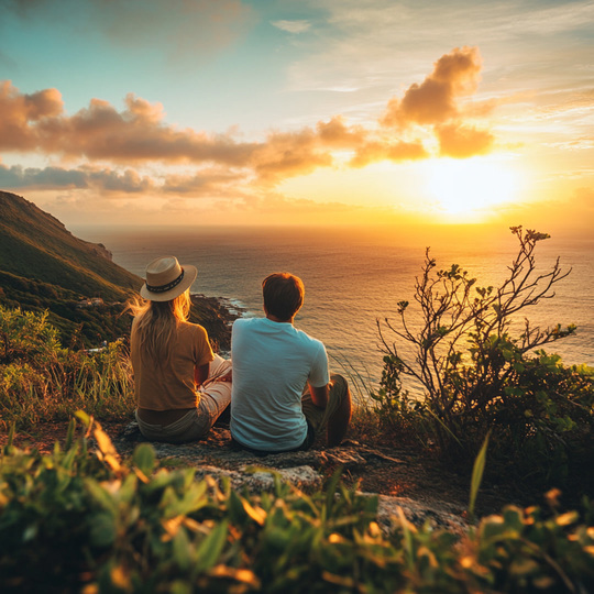 Paar an einem Sommer-Spot