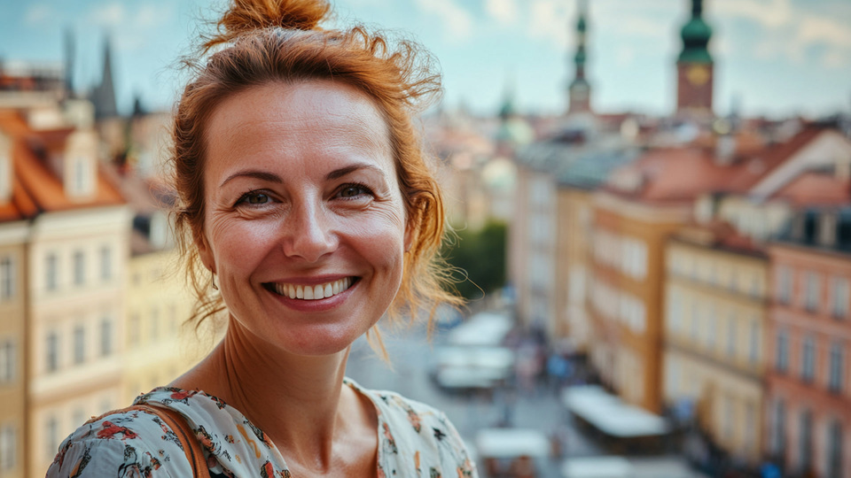 Lernende Frau aus Land in Alltagsumgebung