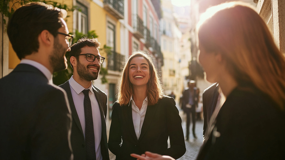 Business-Team im Gespr&auml;ch