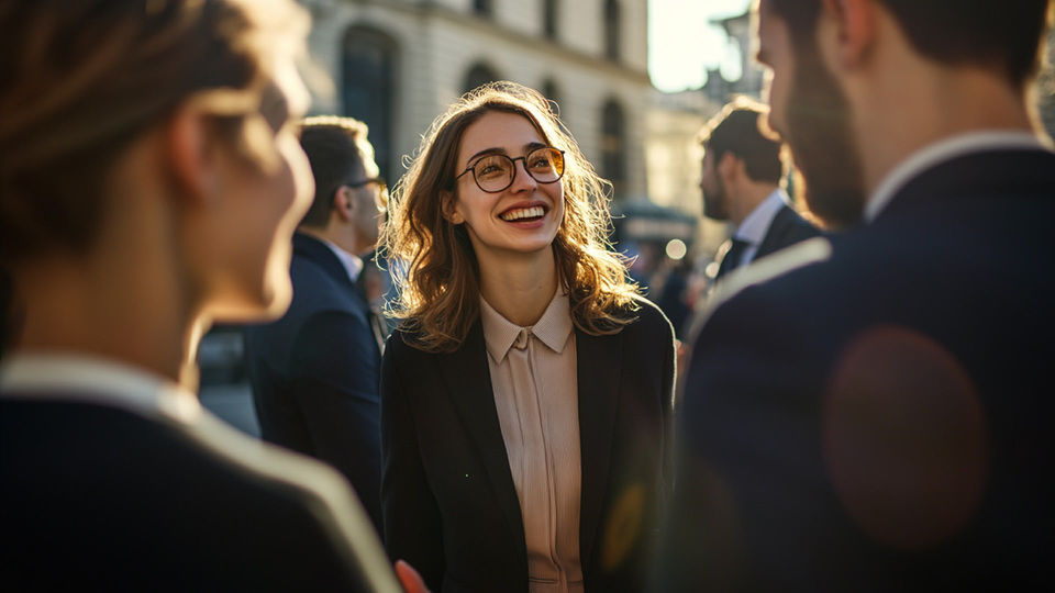 Business-Team im Gespr&auml;ch