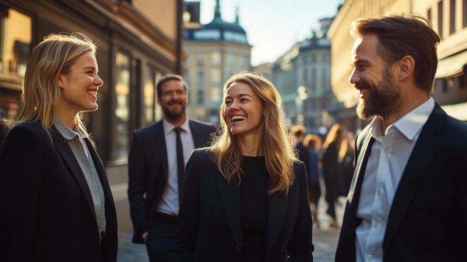 Business-Team im Gespr&auml;ch