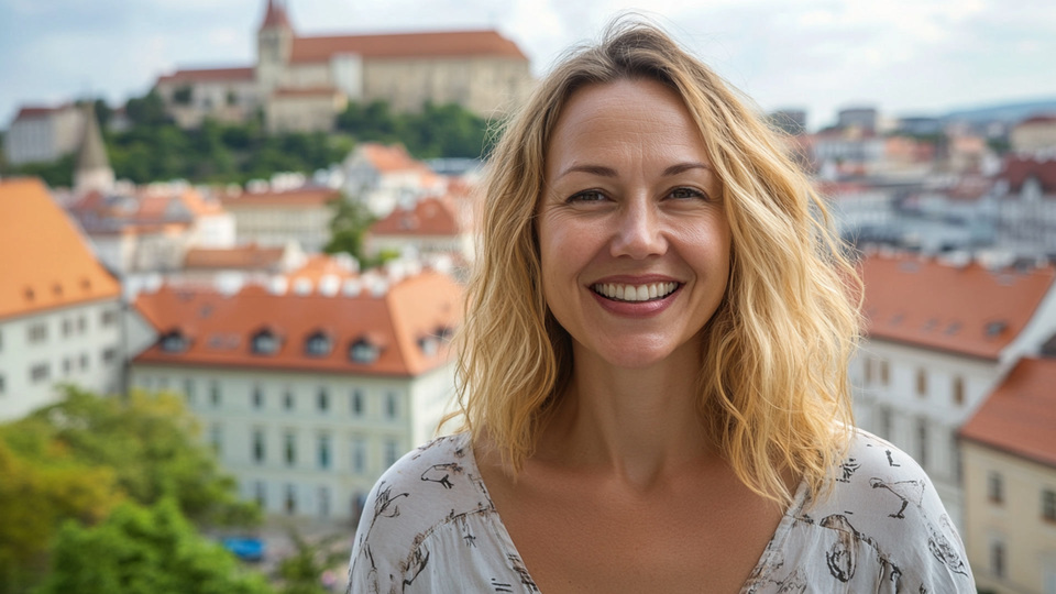 Lernende Frau aus Land in Alltagsumgebung