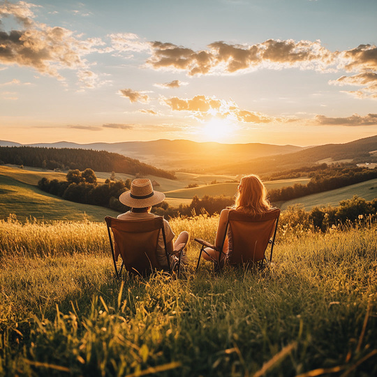 Paar an einem Sommer-Spot