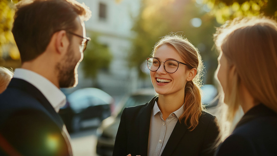 Business-Team im Gespr&auml;ch