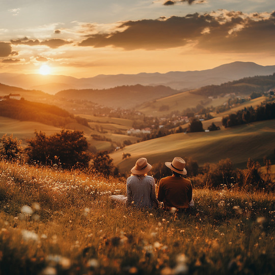 Paar an einem Sommer-Spot