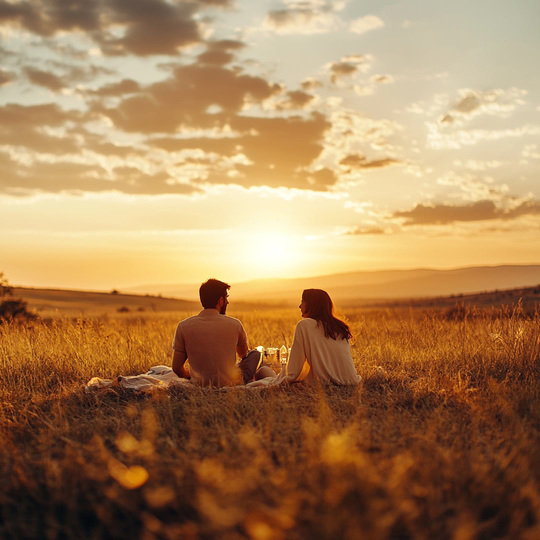 Paar an einem Sommer-Spot
