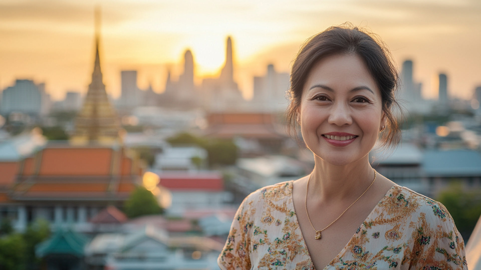 Lernende Frau aus Land in Alltagsumgebung