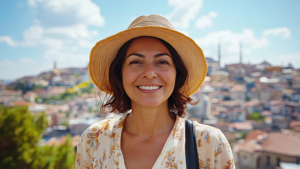 Lernende Frau aus Land in Alltagsumgebung