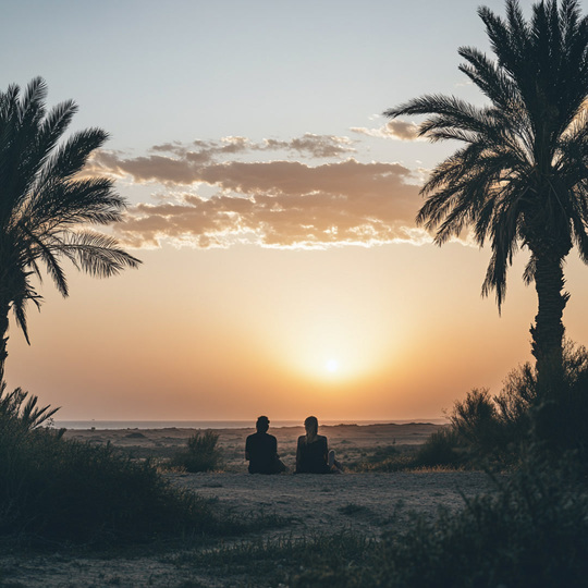 Paar an einem Sommer-Spot