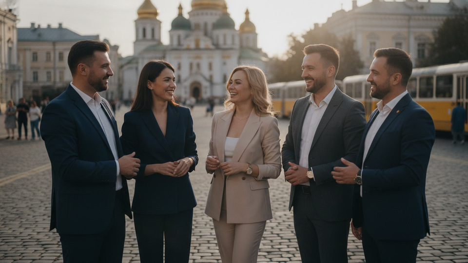 Business-Team im Gespr&auml;ch
