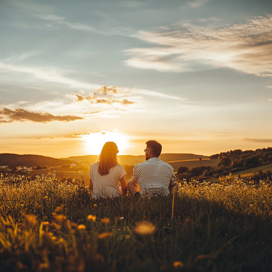 Paar an einem Sommer-Spot