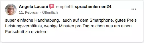 Bewertung für Sprachenlernen24 10