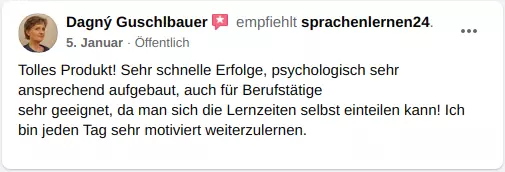 Bewertung für Sprachenlernen24 11