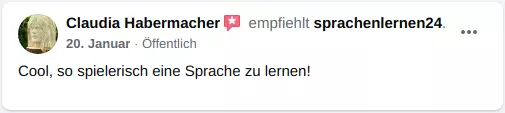 Bewertung für Sprachenlernen24 12