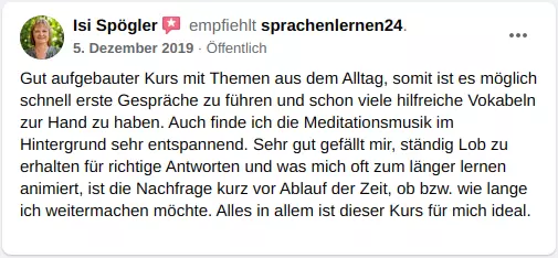 Bewertung für Sprachenlernen24 02