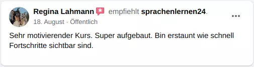 Bewertung für Sprachenlernen24 03