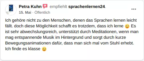 Bewertung für Sprachenlernen24 07