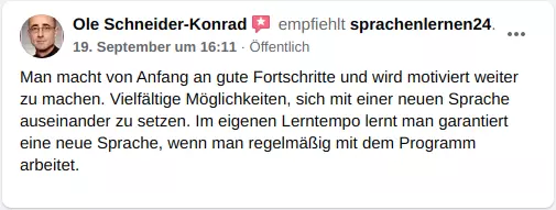 Bewertung für Sprachenlernen24 09